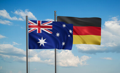 Germany and Australia flag