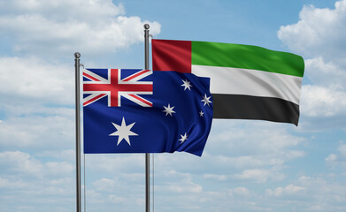 UAE and Australia flag