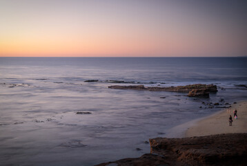 Obraz premium Pacific ocean sunset in San Diego