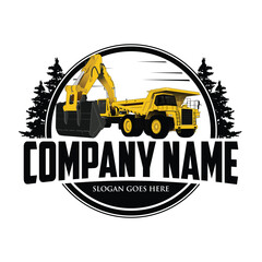 Heavy equipment logo design, for housing development, building repair, construction and procurement of heavy equipment