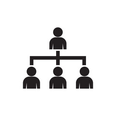 Organization icon on white background