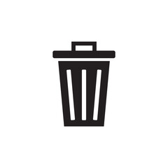 Trash Can icon vector illustration sign