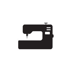 Sewing machine icon on white background