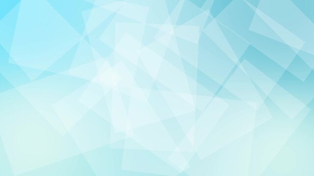 abstract geometric animation of triangle shapes smooth slow animate footage. blue background