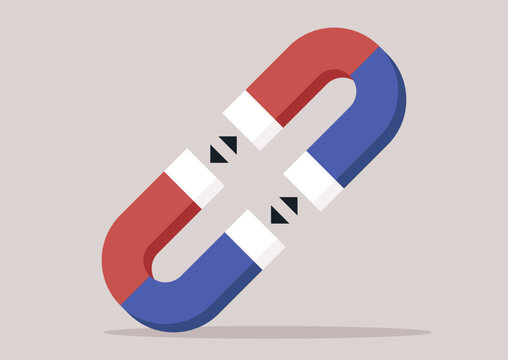 Similar magnetic poles repel each other