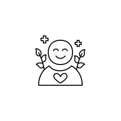 mental health line icon