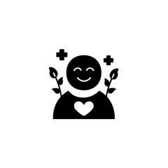 mental health solid icon