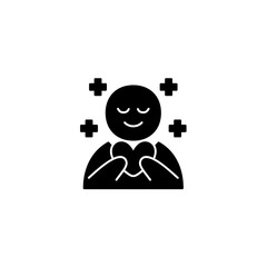 taking care bodies solid icon