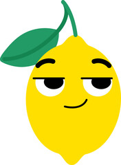 Lemon Face Looking Right Know Something