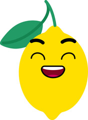 Lemon Face Smile Open Mouth