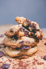Cookies with chocolate