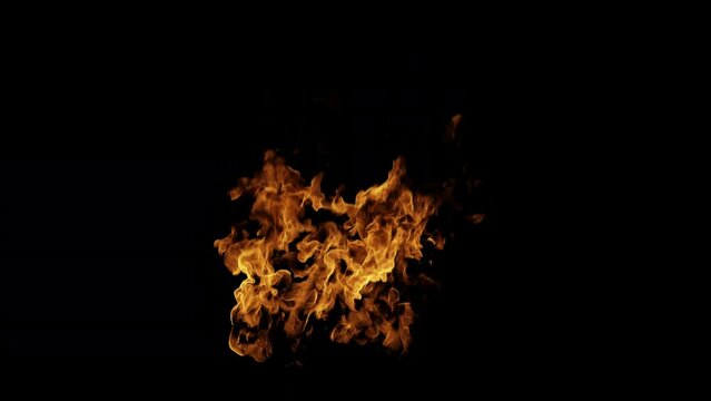 Wall Fire asset in 4K. Put something on fire with this realistic flame element with ease, using the transparant background. Variation 02