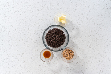 Chocolate fudge with peanut butter swirl