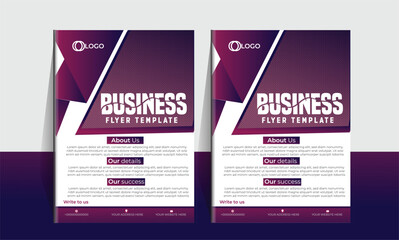Business flyer design white background new design