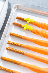 Carrot Chocolate Covered Pretzels