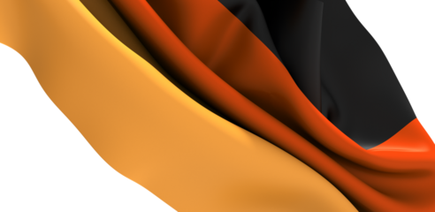 3D illustration of germany flag