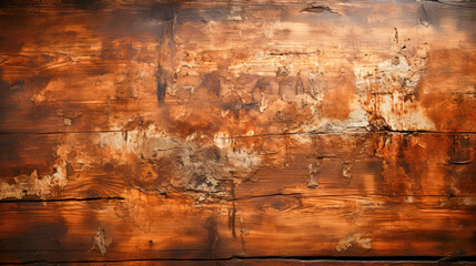 Distressed Wood Background A Vintage and Rustic Grungy and Antique Design with a Dark Brown Color AI Generative