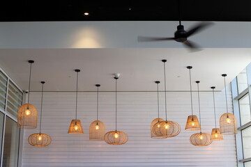 Ceiling lamp to illuminate the room at night.
