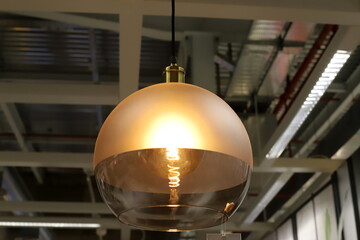 Ceiling lamp to illuminate the room at night.