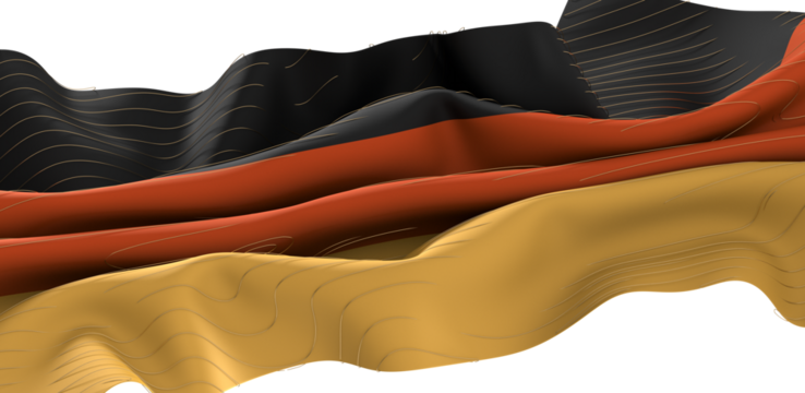 Germany flag. Flag with a beautiful glossy silk