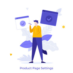 Cartoon Flat Business Concepts With Characters