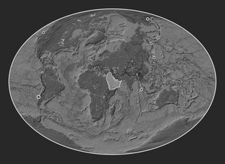 Arabian tectonic plate. Bilevel. Fahey Oblique. Earthquakes and boundaries