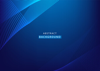 Abstract modern blue background template. High tech line frame. Concept technology, futuristic, big data, Ai, network, business, online, financial, presentation, banner, advert