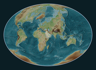 Arabian tectonic plate. Fahey Oblique.