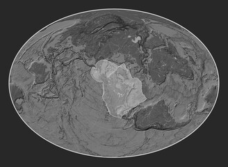 North American tectonic plate. Bilevel. Fahey Oblique.