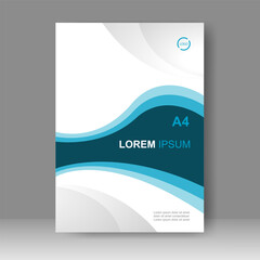 Fototapeta premium Brochure template layout design. Annual report, catalog, Corporate business. Simple Flyer promotion. magazine. Vector illustration