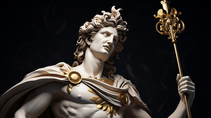 sculpture of apollo made with Generative AI
