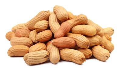 Fototapeta premium Peanuts Isolated on Transparent Background 