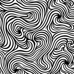 Black line vector pattern on a white_background With Generative AI