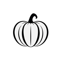 Vector line icon for pumpkin