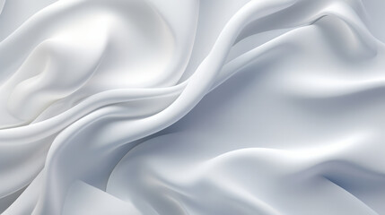 A detailed close-up of a pure white fabric texture