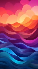 Stunning Minimalist Gradient Backgrounds for Digital Devices: High-Quality Wallpapers for iPhone, Android, MacBook, Desktop, Tablet, and Windows. Generative AI