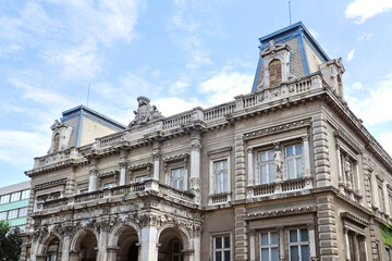 Fototapeta na wymiar Karolyi Palace at Pollack Mihaly Square in Budapest, Hungary