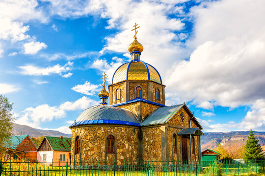 Church of the Holy Martyr Gury Samon Aviv in the village of Kamyshki of the Republic of Adygea