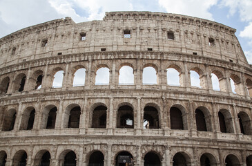 Fototapeta na wymiar The Colosseum in Rome, Italy.