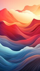 Stunning Minimalist Gradient Backgrounds: High-Quality Wallpapers for iPhone, MacBook, Android, Windows, iPad. Generative AI