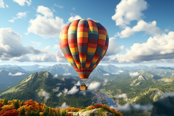 Fototapeta premium hot air balloon in the sky