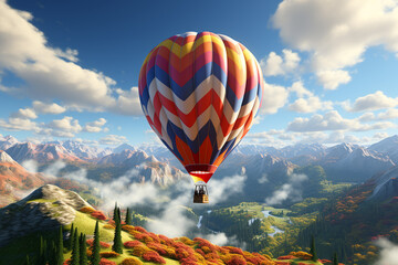Fototapeta premium hot air balloon in the sky