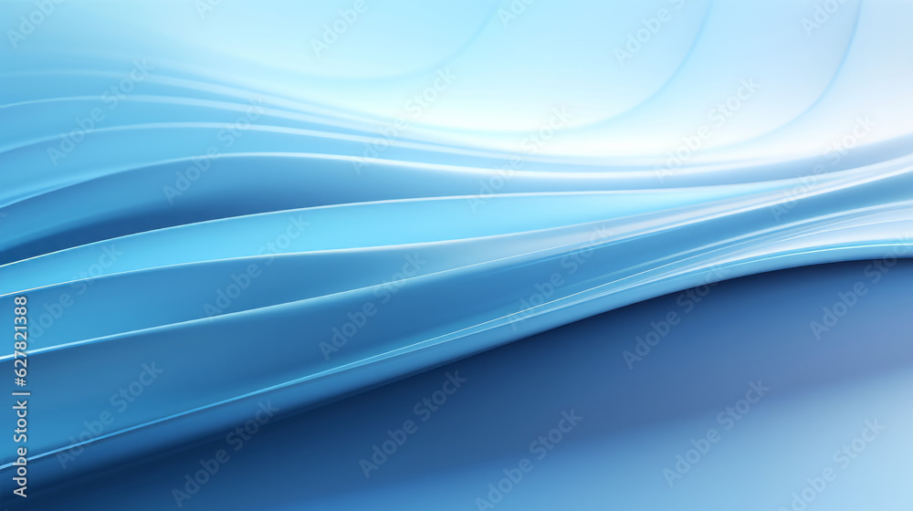 Poster a blue and white abstract background with wavy lines
