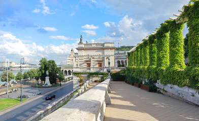 Castle (Varkert) bazaar - historical monument in Budapest, Hungary