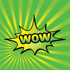 Colorful Comic book, Cartoon comic background with various speech bubbles, symbols, pop-art style and sound effect and  style Rays, radial, halftone, dotted effect colored Halftone Backgrounds