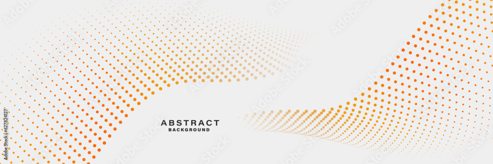Aufkleber abstract flowing lines wave. digital future technology concept.