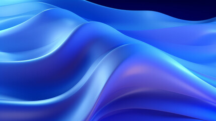 A vibrant and dynamic abstract blue background with flowing wavy lines