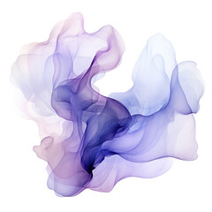 Watercolor Background, Abstract Wave Background, Lilac, Violett, blue, light blue Vector Illustration, transparent Background, isolated, png. AI generated