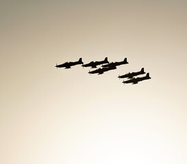 Air Crafts Silhouette at Lusail City, Doha, Qatar 