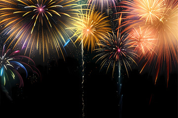 new year celebration, fireworks party, beautiful fireworks, illustration of a new year festivity, happy new year, wallpaper of a new year fireworks, new year fireworks